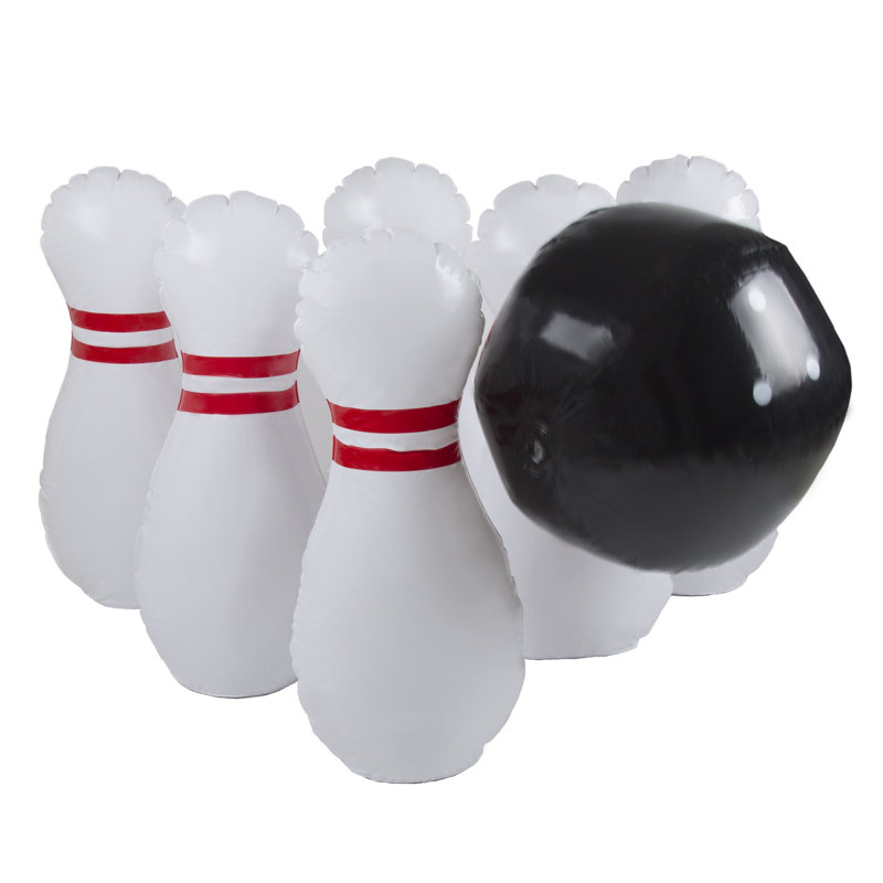 large inflatable bowling set